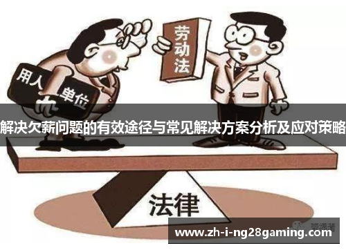 解决欠薪问题的有效途径与常见解决方案分析及应对策略